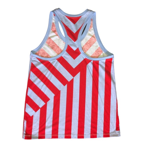 Adorable striped blue and red NIKE workout tank - Picture 3 of 5